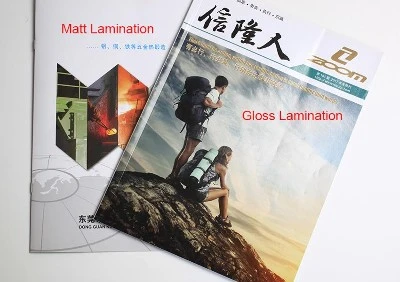 Hver er munurinn á Gloss Lamination og Matt Lamination?